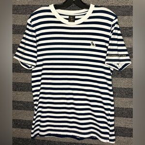 S/S 2017 OVO Navy and White Striped Short Sleeve T-Shirt Men’s Small EUC